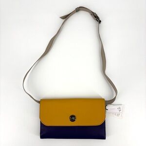 Soruka NWT One Of A Kind Multicoloured Leather Handcrafted Wallet Style Purse